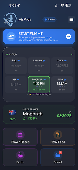 All Prayers During Flight